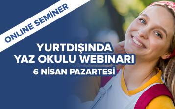 Yurtdışında Yaz Okulu Webinarı Yurtdışında Yaz Okulu Webinarı