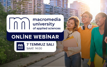 Almanya'da İngilizce Lisans ve Yüksek Lisans Fırsatları: Macromedia University Webinarı