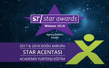 Study Travel Magazine 2018 Doğu Avrupa Star Acentası ödülü Academix'in oldu!